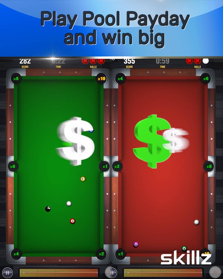 Skillz Pool Payday Gameplay Winnings UGC on Vimeo