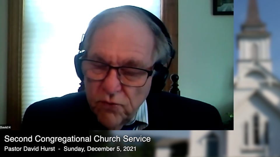 Second Congregational Church Service 12.5.21