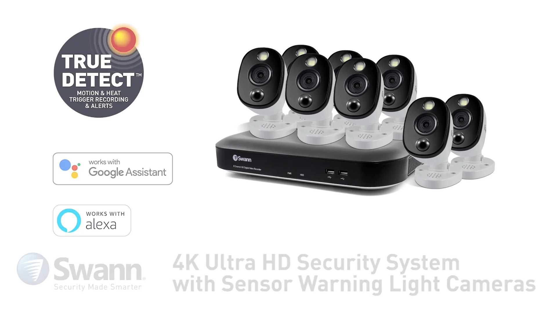 Swann 4-Channel 1080P DVR With 1TB HDD & 2 1080p SWDVK-445802-US