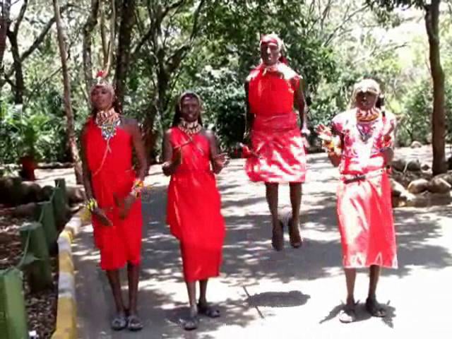 Maasai Warriors Jump and Sing