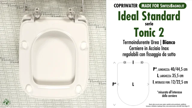 COPRIWATER per wc TONIC. IDEAL STANDARD. Ricambio DEDICATO