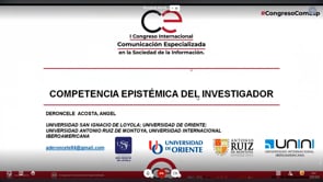 Competencia epistémica del investigador
