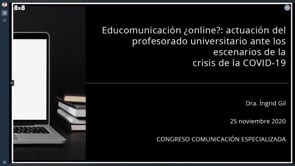 Educomunicación ¿online?: actuación del profesorado universitario ante los escenarios de la crisis de la COVID-19