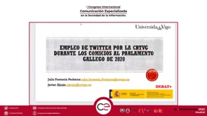 Empleo de twitter por la CRTVG durante los comicios al parlamento gallego de 2020