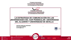 La estrategia de comunicación en las universidades del sur peninsular: Universidad del Algarve y Universidad de Sevilla
