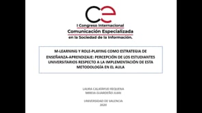 M-Learning y Role-Playing como estrategia de enseñanza-aprendizaje: percepción de los estudiantes universitarios respecto a la implementación de esta metodología en el aula