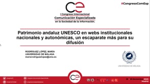 Patrimonio andaluz UNESCO en webs institucionales nacionales y autonómicas, un escaparate más para su difusión