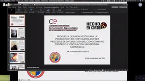Propuesta de innovación para la producción de cortometrajes para procesos de divulgación del conocimiento científico y vinculación universidad-comunidad