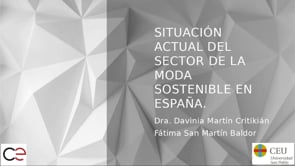 Situación actual del sector de la moda sostenible en España