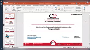 The Role of Media Literacy in the Public Relations - The Portuguese Reality