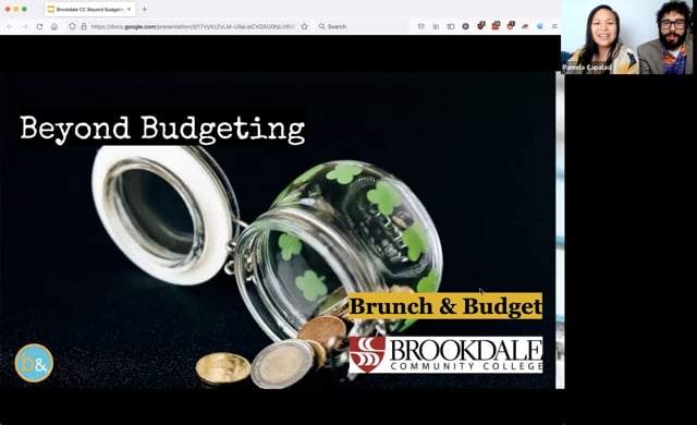 Brookdale CC x Brunch & Budget: Beyond Budgeting