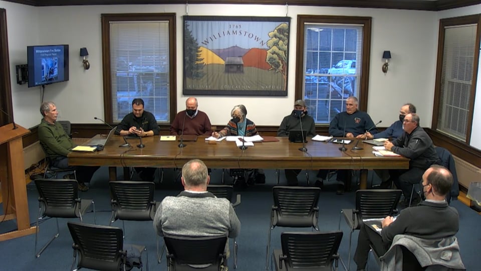 Williamstown Fire District Building Committee Meeting – 12.1.21