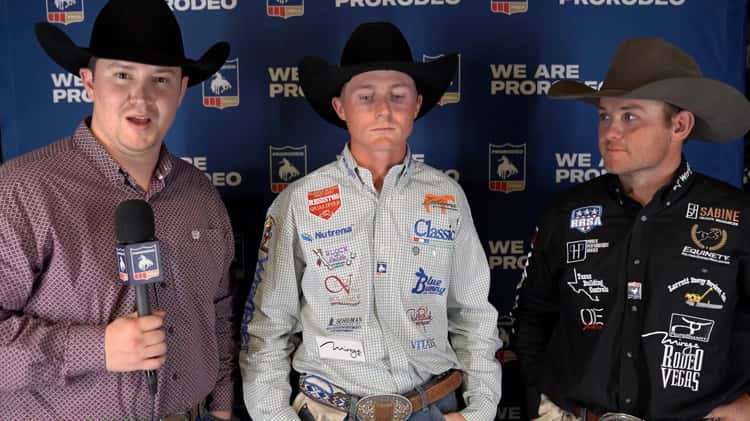 Tyler Wade and Trey Yates  2021 NFR Round 1 winning interview on