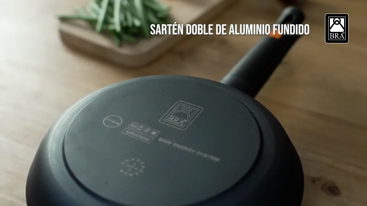 Bra Efficient Duo- Sartén doble para tortillas con efecto horno. 