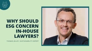 Why should ESG concern in-house lawyers?