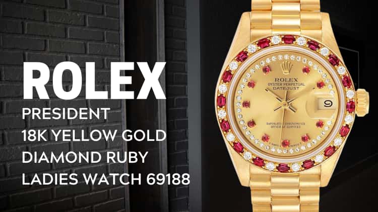 Rolex on sale presidential ruby