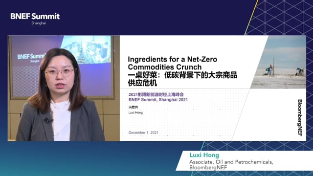 Watch "<h3>BNEF Talk: Ingredients for a Net Zero Commodities Crunch by Luxi Hong, Associate, Oil & Petrochemicals, BloombergNEF</h3>"