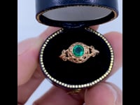 Smeraldo, anello da 14 ct 12869-8046