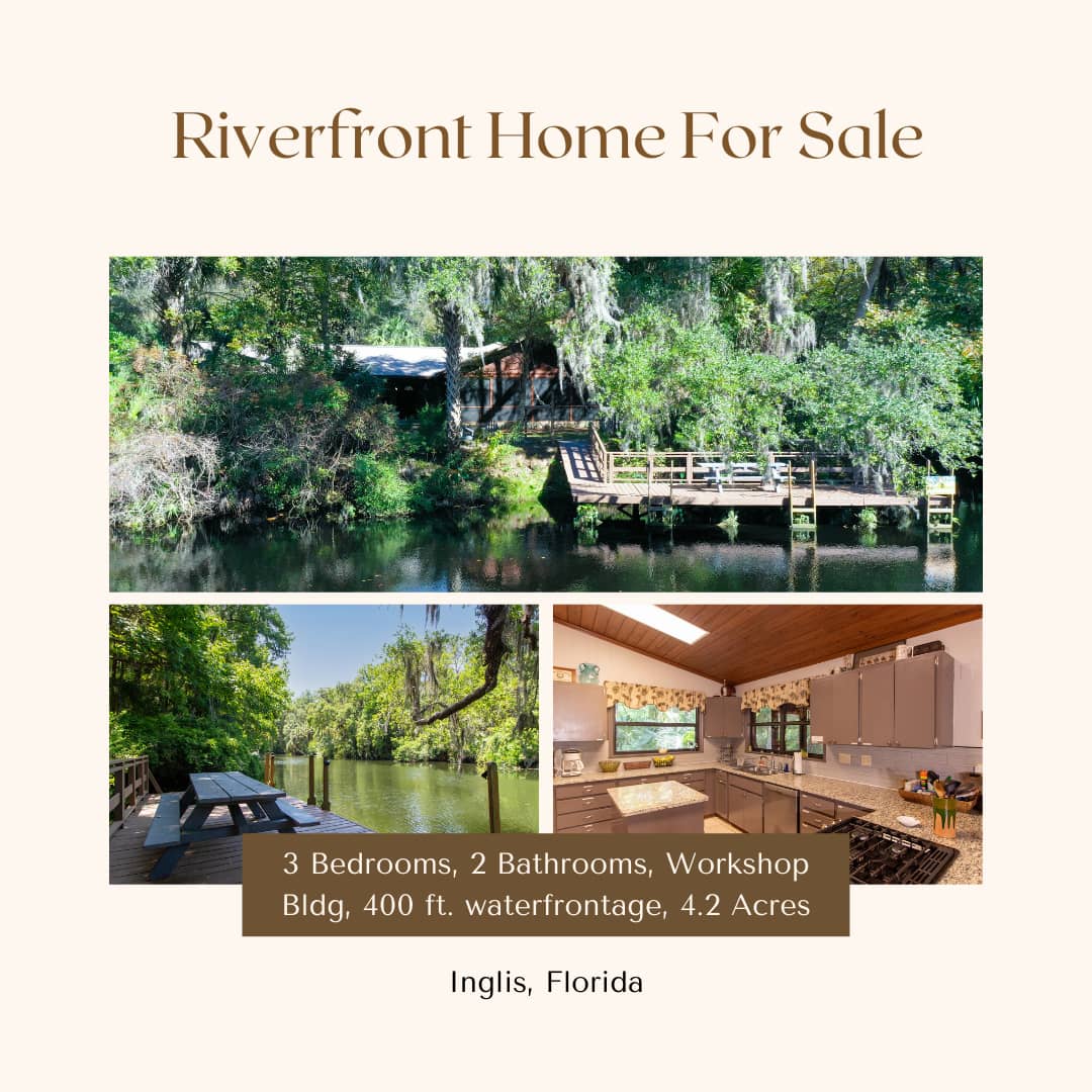 SOLD Inglis, Florida Riverfront Home on 4.2 Acres on Vimeo