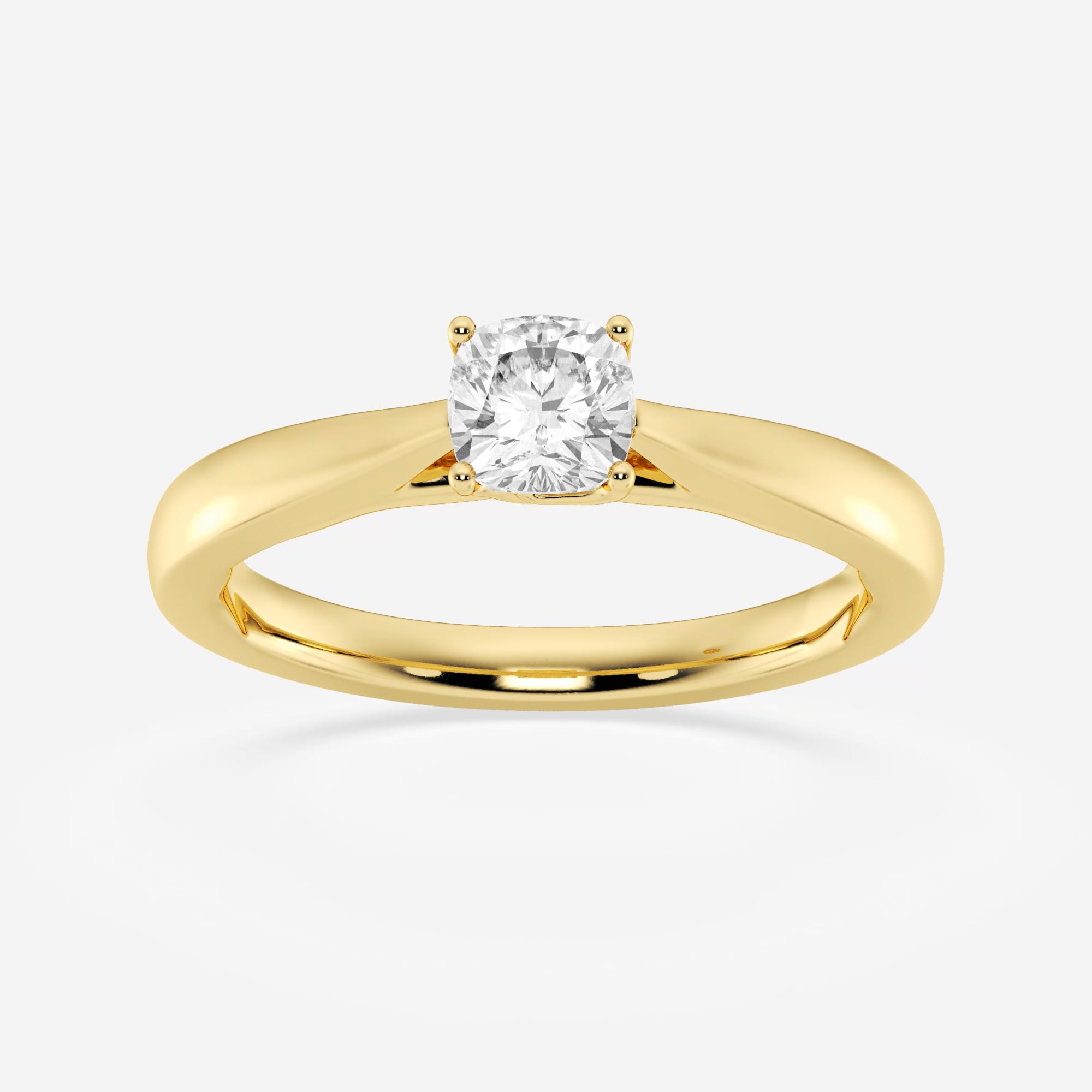 product video for 1/2 ctw Cushion Lab Grown Diamond Floral Solitaire Engagement Ring