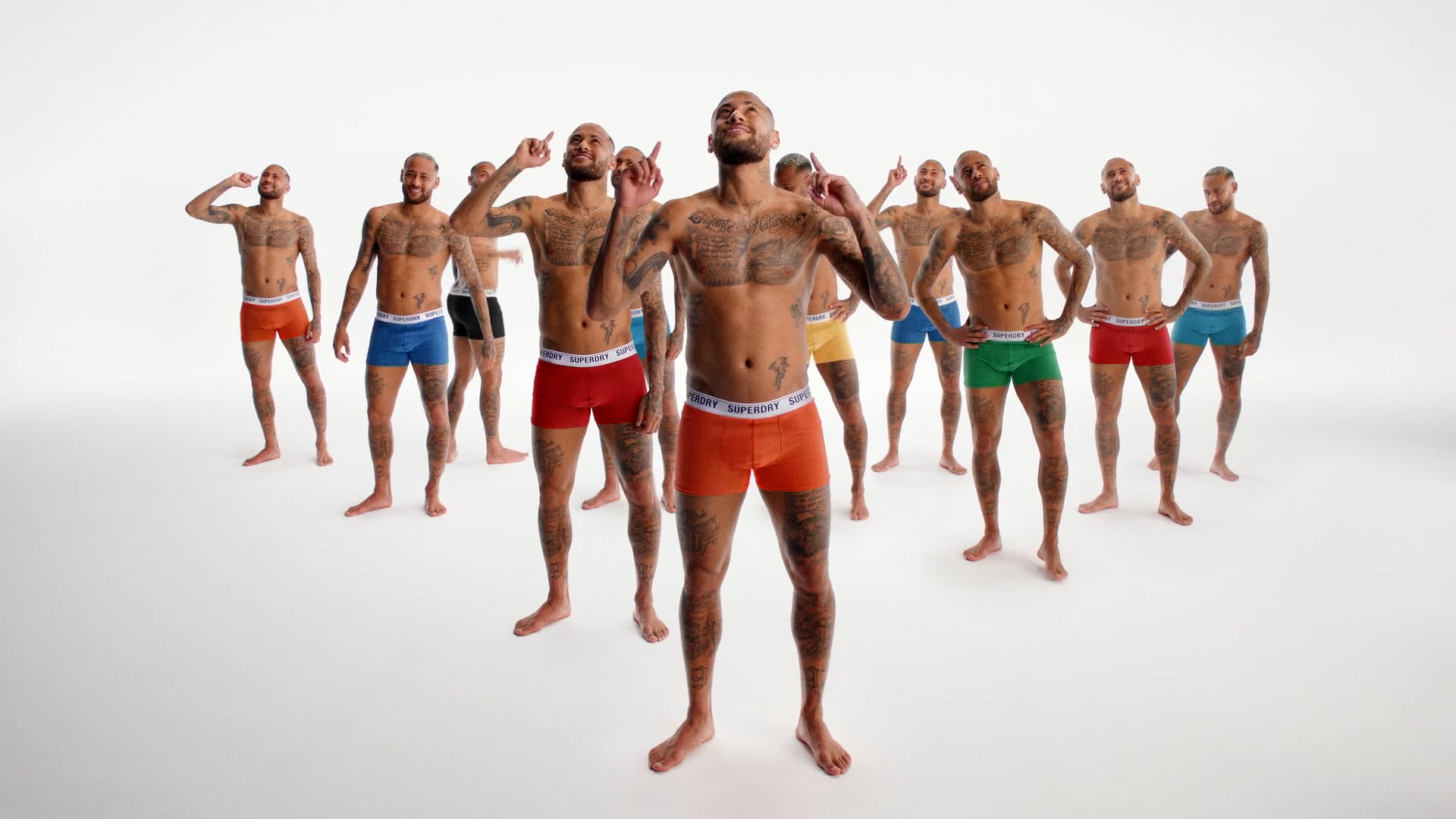 Superdry AW21 Organic Underwear Campaign ft Neymar Jr