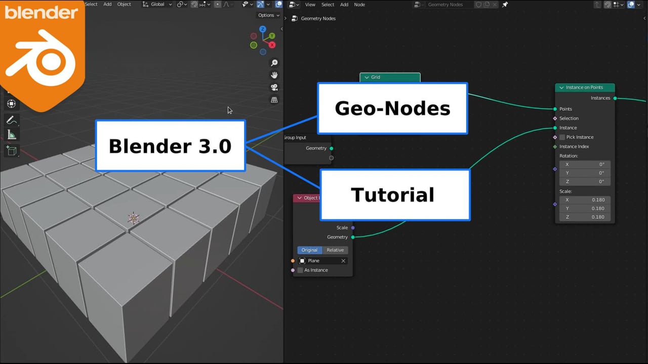 Blender 3.0 Basic Geometry Nodes