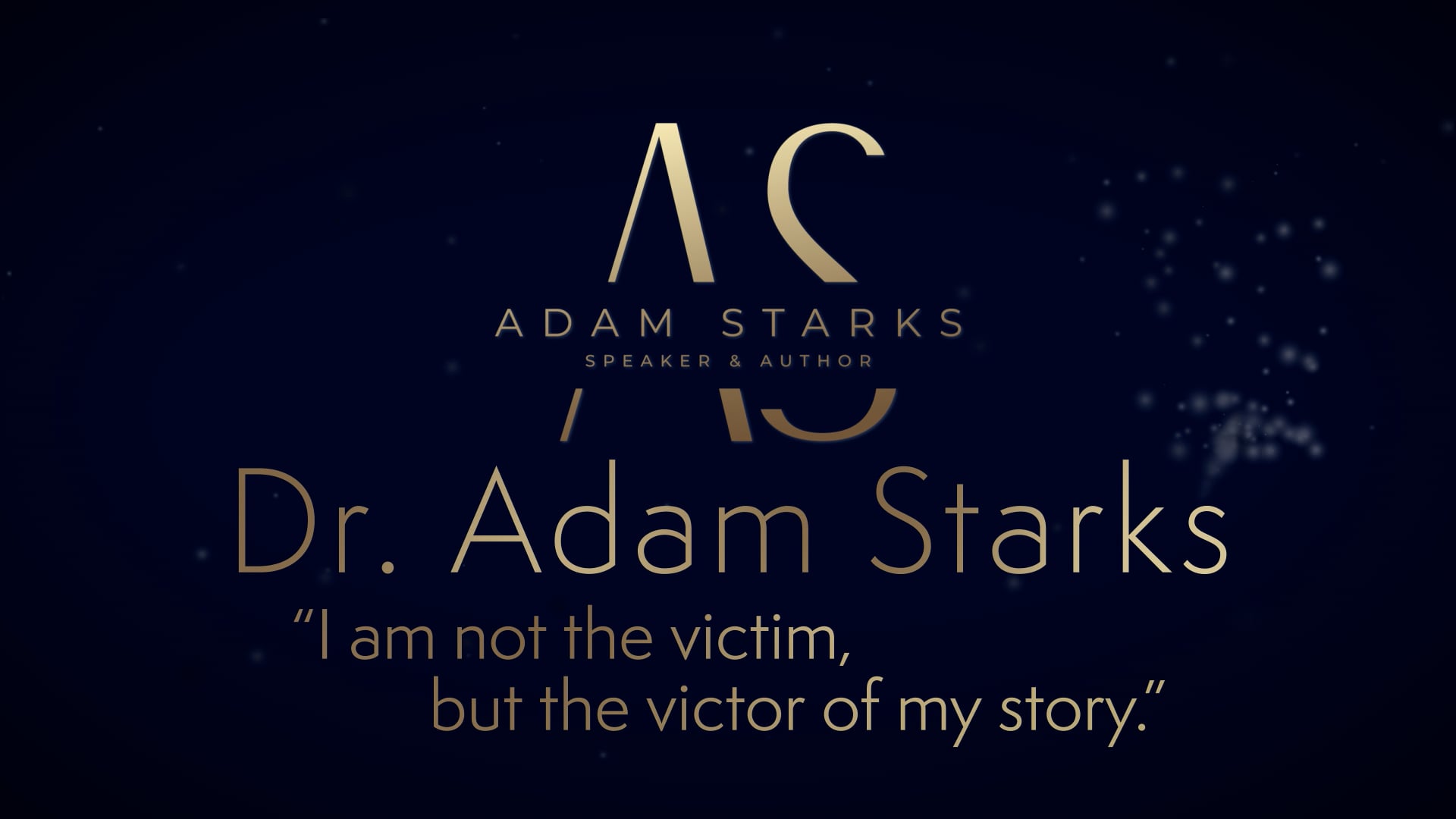 Promotional video thumbnail 1 for Adam Starks Keynote Speaker