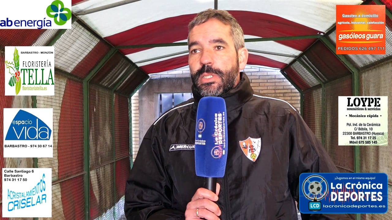 RICHI GIL (Entrenador Barbastro) UD Barbastro 1-0 UD Biescas / Jornada 14 / 3ª División