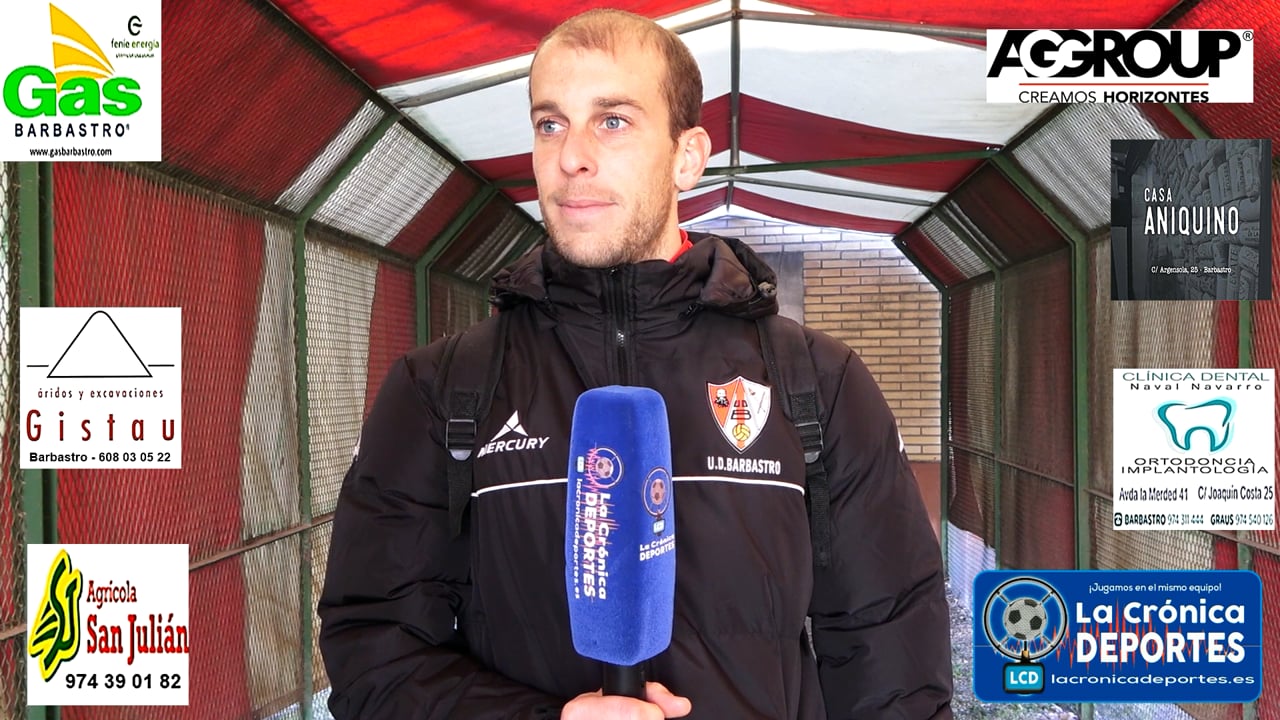 OSCAR PERSO (Jugador Barbastro) UD Barbastro 1-0 UD Biescas / Jornada 14 / 3ª División