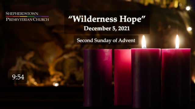 December 5, 2021: "Wilderness Hope"