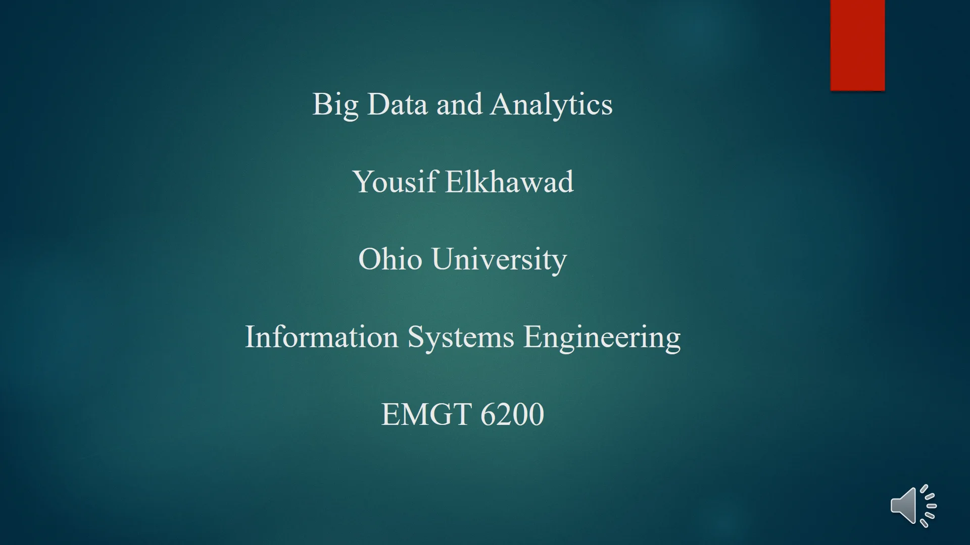 Final Project Presentation - Big Data and Analytics on Vimeo