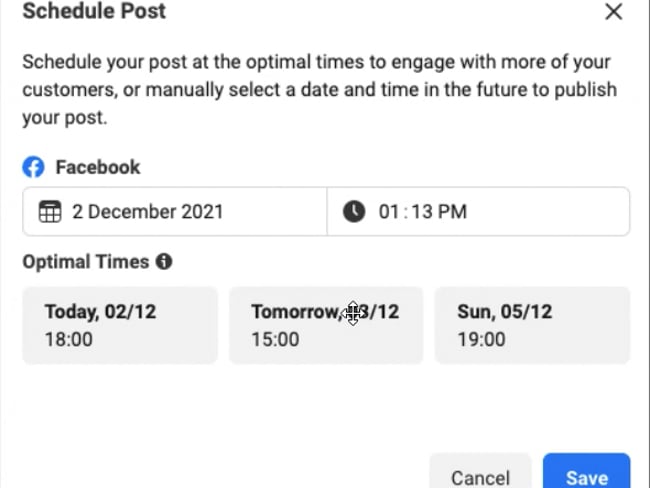 Neues FB Tool: Optimale Zeit für Posts & Stories