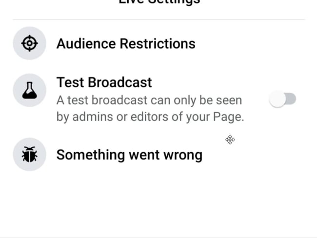 Neu: FB LIVE testen vor der Veröffentlichung