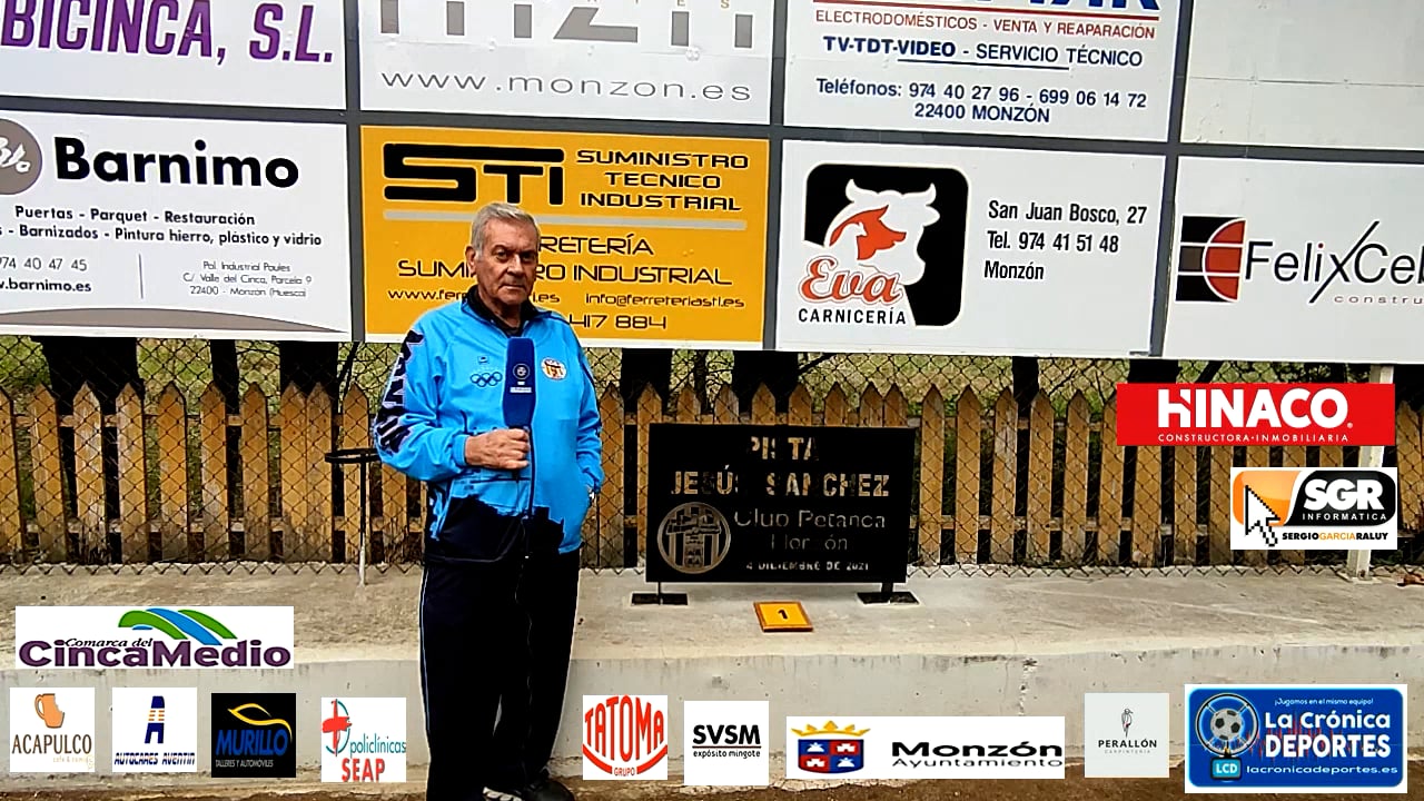 ANTONIO CASTRO, PRESIDENTE DEL CLUB PETANCA MONZÓN