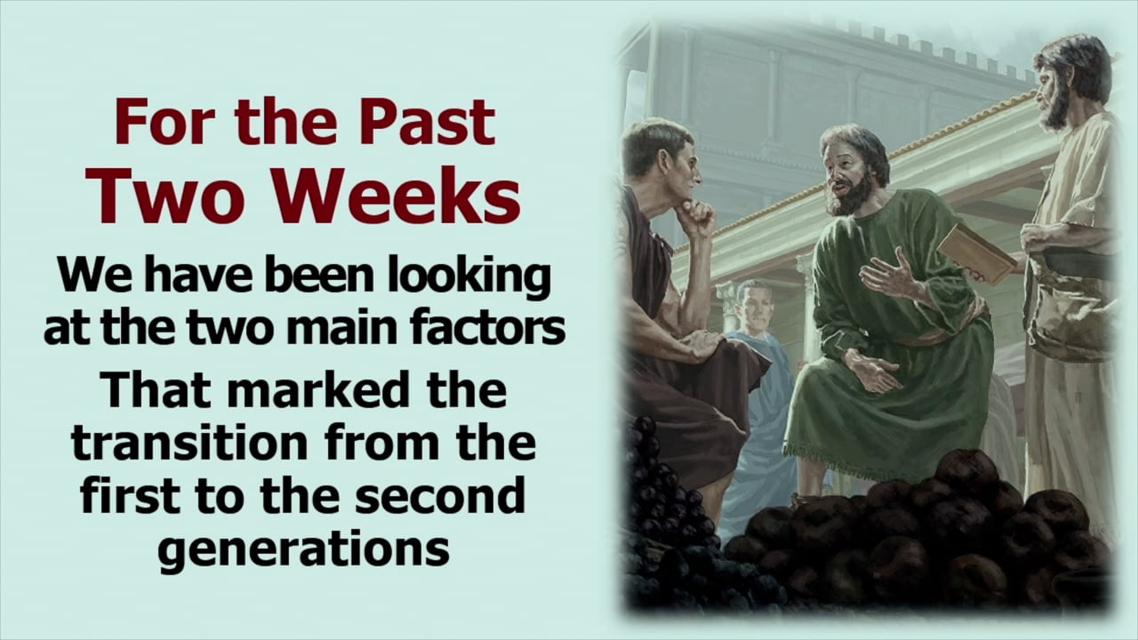 Our Story: The Church Before the Reformation - The Second Generation: Our Beliefs