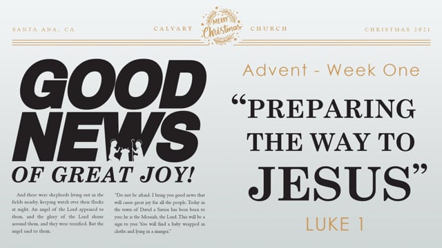 Preparing the Way to Jesus