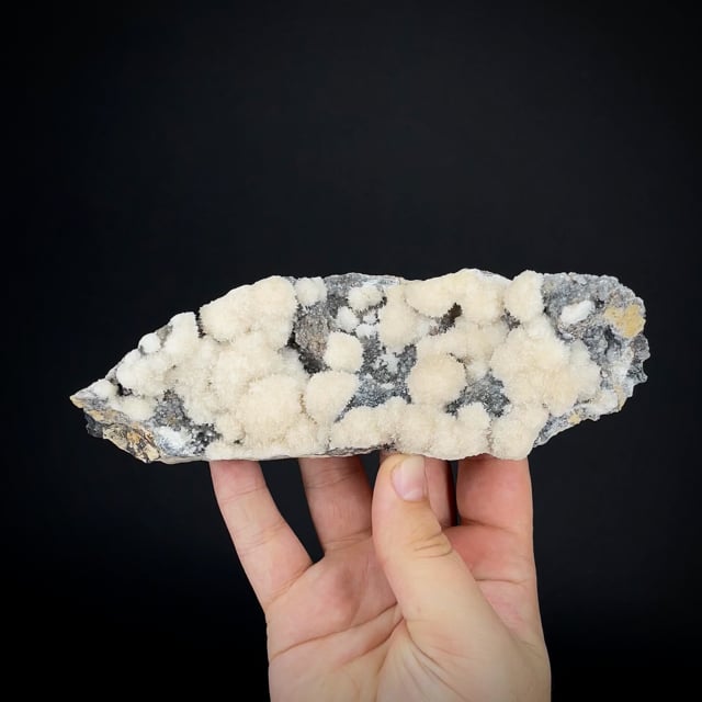 Strontianite (fluorescent) on Calcite (Reynolds Coll.) National