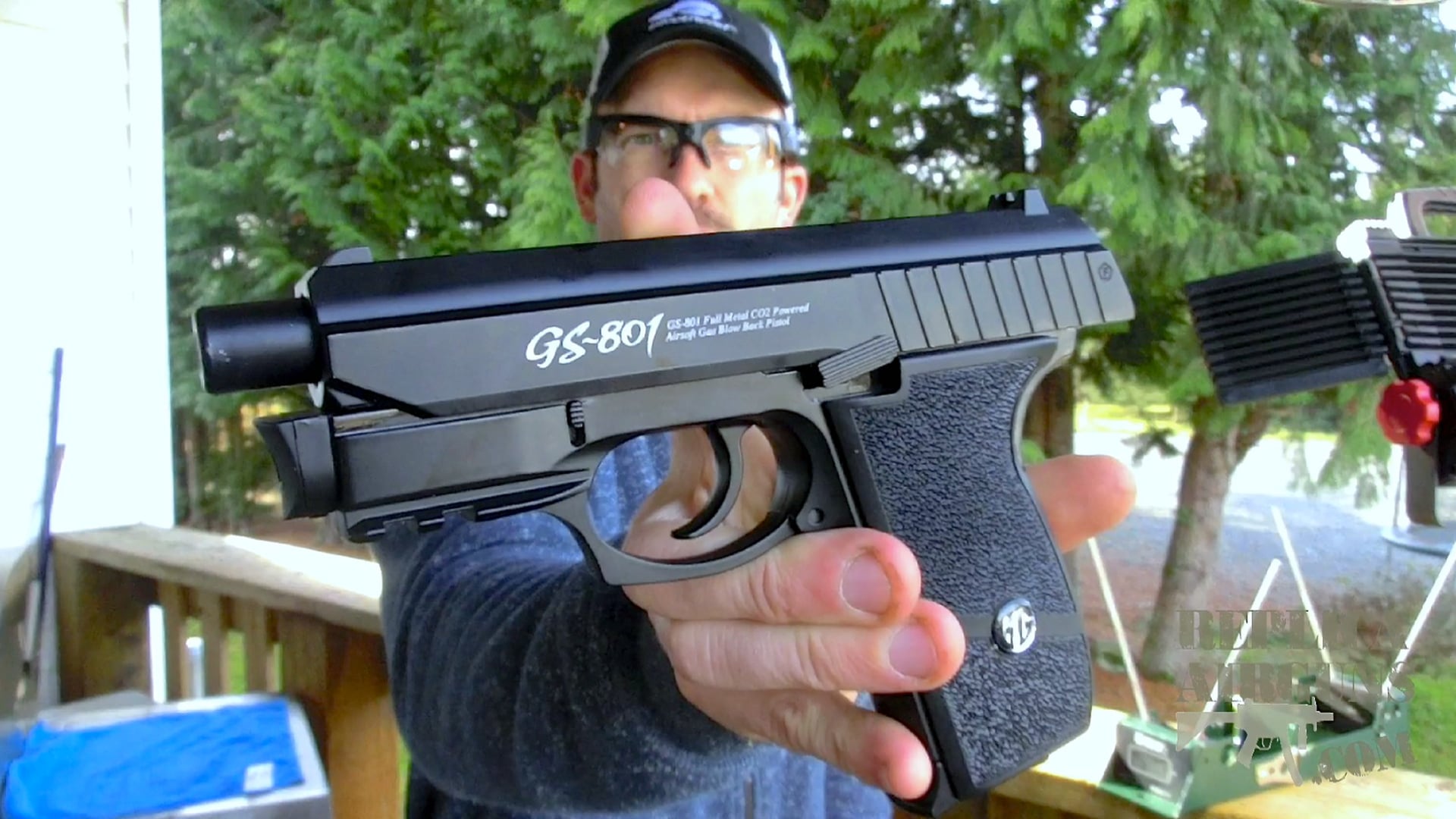 G&G GS-801 CO2 Blowback Airsoft Pistol Field Test Shooting Review