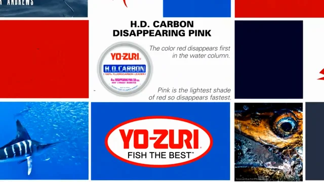 Yo-Zuri TK LD 40lb DP 30yd Fishing Pink Fluorocarbon Leader Line