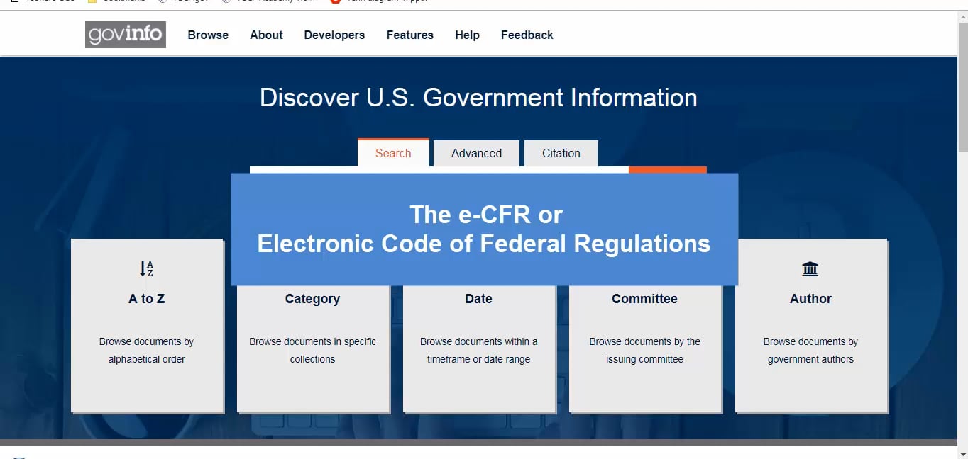 20190305-wc-ecfr-electronic-code-federal-regulations On Vimeo