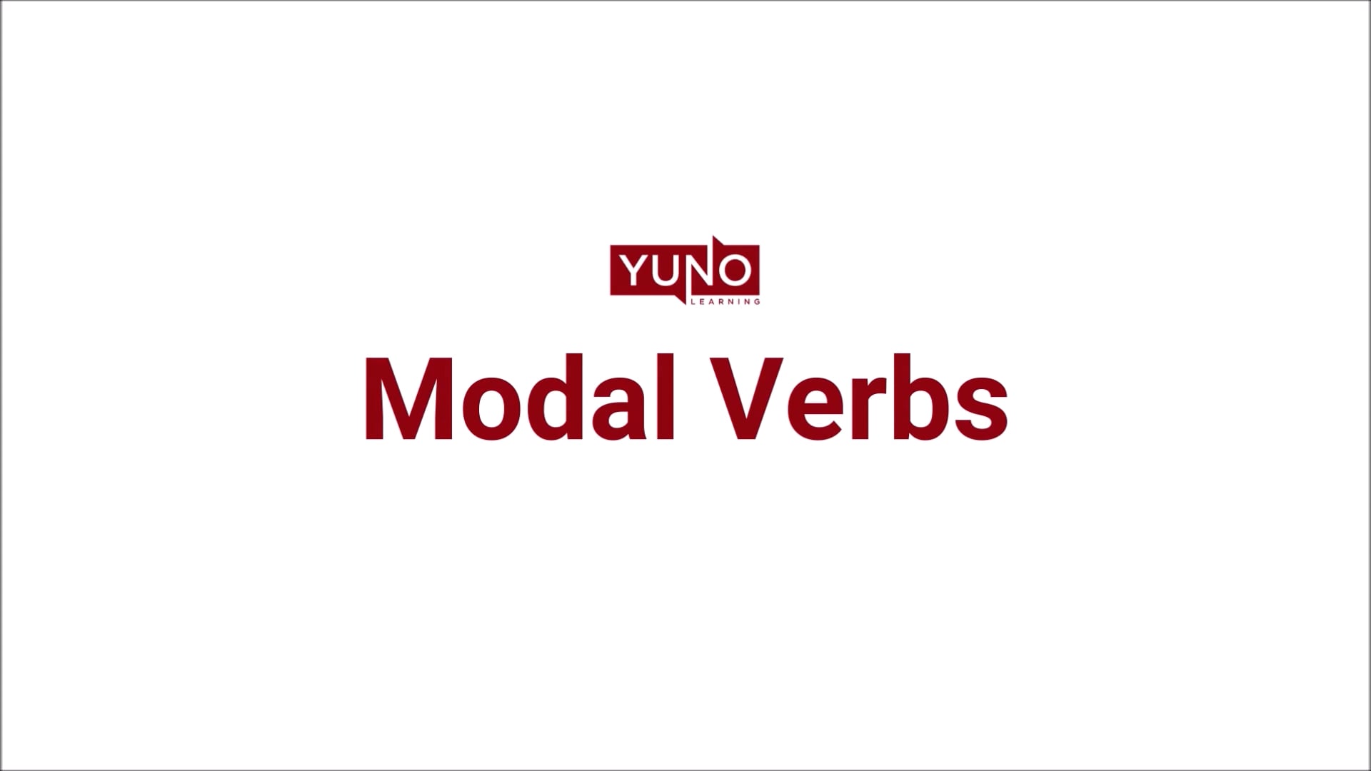 Modal Verbs