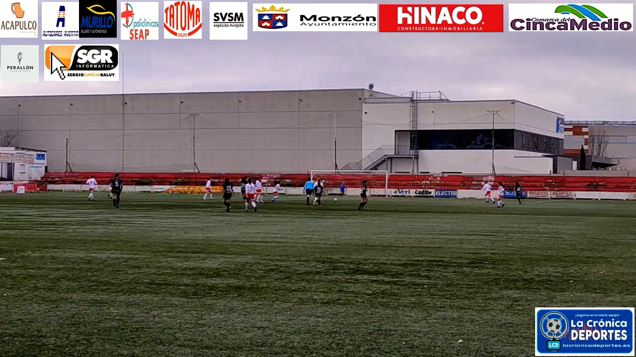 Ciudad de Monzón femenino 1-10 Zaragoza CFF 1ª Aragonesa fútbol femenino
