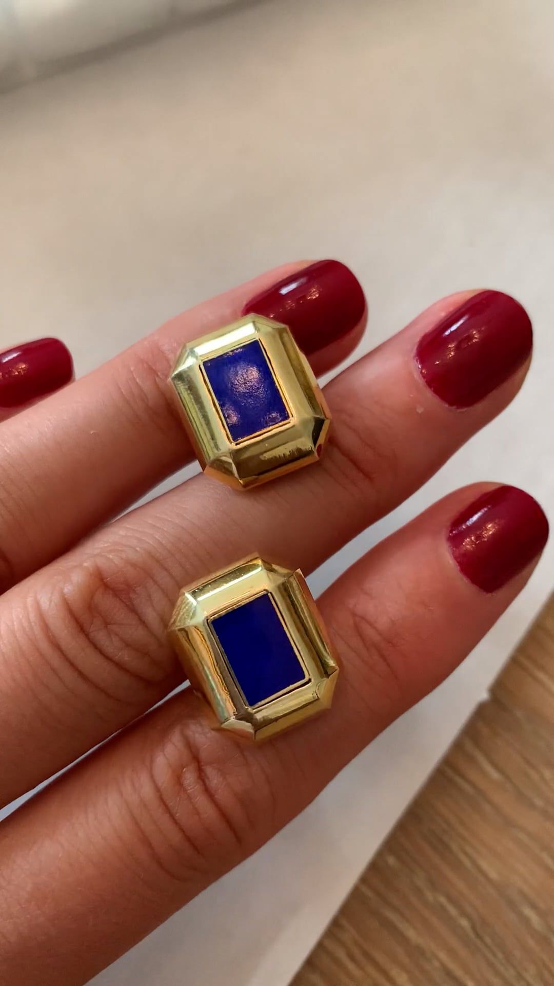 Blue Enamel Cufflinks By Tessa Packard London On Vimeo