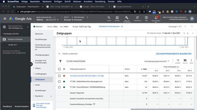 Benutzerdefinierte Segmente und kombinierte Segmente