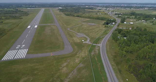 McFarland Johnson : Ogdensburg International Airport Runway Extension,  State Highway Relocation & Terminal Improvements