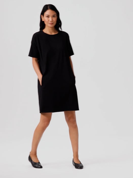 Traceable Cotton Jersey Dress