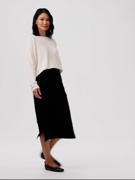 Washable Stretch Crepe Pencil Skirt | EILEEN FISHER Washable Stretch Crepe Pencil Skirt | EILEEN FISHER