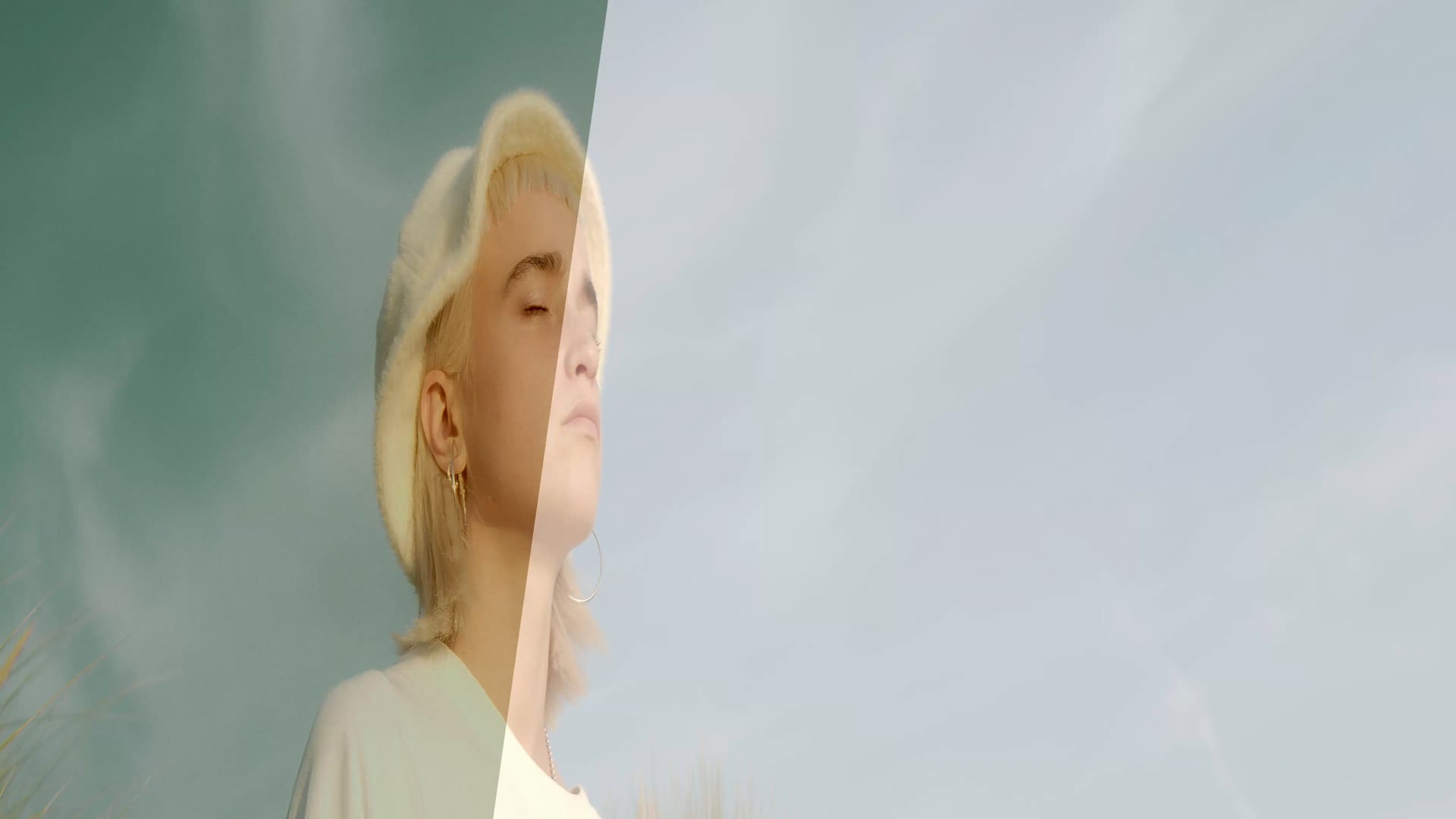 Girl in Wind Color Grading