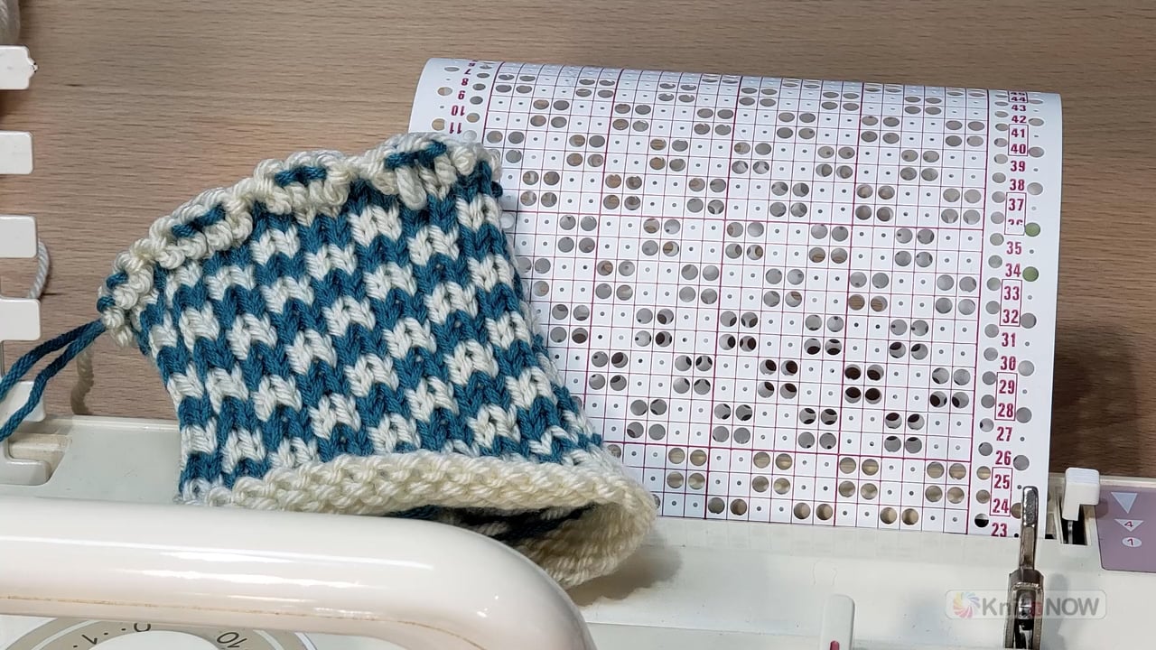 Fairisle on a Brother KH260 Machine Knitting Tutorial