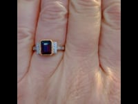 Garnet, Diamond, 14ct Ring 11836-0214